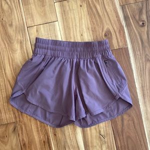 Track shorts 4 inch mauve track shorts size 4 lulu lemon never worn
